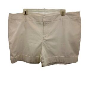 Apt 9 Women’s Plus White Shorts Sz 24 White Stretchy Cotton